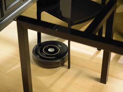 Using Irobot Roomba to Clean Dining Area